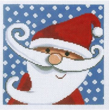 click here to view larger image of Smiling Santa   (hand painted canvases)