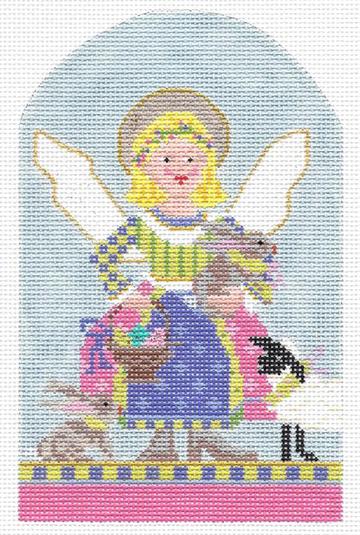 click here to view larger image of April Angel of Easter  (hand painted canvases)