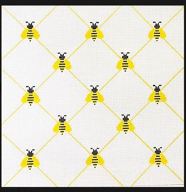 click here to view larger image of Scattered Bees (hand painted canvases)
