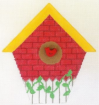 click here to view larger image of Picket Fence Birdhouse (hand painted canvases)