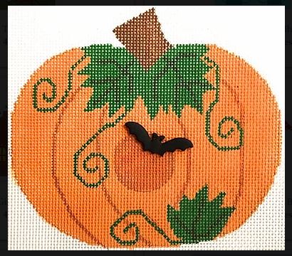 click here to view larger image of Pumpkin Birdhouse (hand painted canvases)