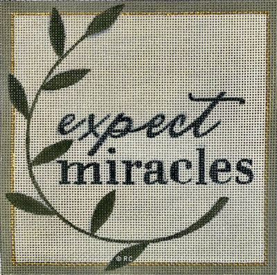 click here to view larger image of Expect Miracles (hand painted canvases)