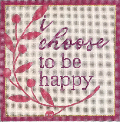 click here to view larger image of I Choose to be Happy (hand painted canvases)