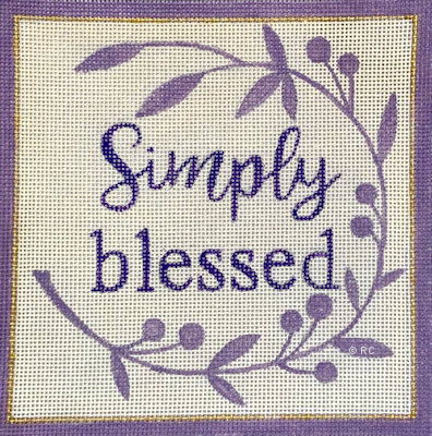 click here to view larger image of Simply Blessed (hand painted canvases)