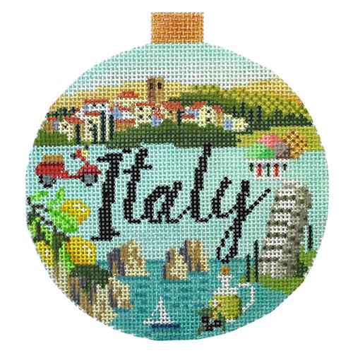 click here to view larger image of Travel Round - Italy (hand painted canvases)