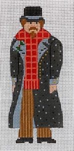 click here to view larger image of Victorian Christmas Man (hand painted canvases)