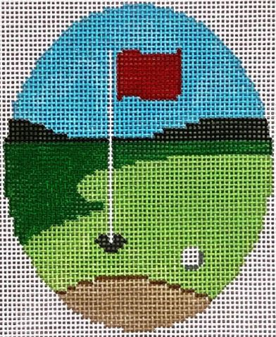 click here to view larger image of Golf Hole (hand painted canvases)
