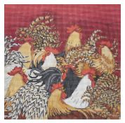 click here to view larger image of Rooster Party (hand painted canvases)