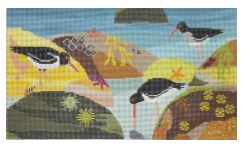 click here to view larger image of Oyster Catchers (hand painted canvases)