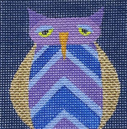 click here to view larger image of Striped Breast Owl (hand painted canvases)