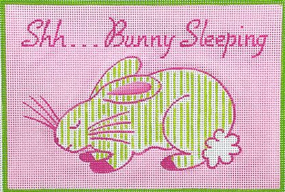 click here to view larger image of Shh... Bunny Sleeping (hand painted canvases 2)