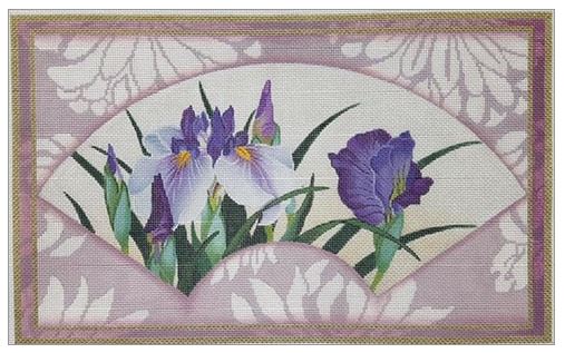 click here to view larger image of Iris Fan (hand painted canvases)