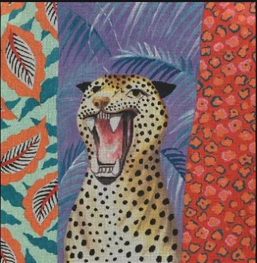 click here to view larger image of Roaring Leopard (hand painted canvases)