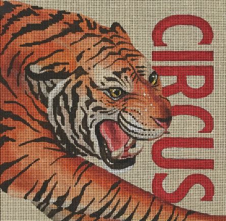 click here to view larger image of Circus Tiger (hand painted canvases)