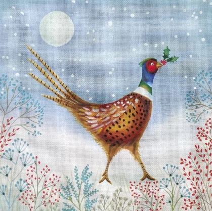 click here to view larger image of Winter Pheasant (hand painted canvases)