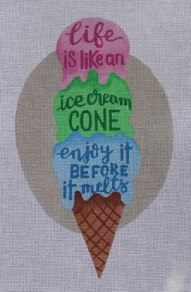 click here to view larger image of Ice Cream Cone Life (hand painted canvases)