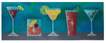 click here to view larger image of Happy Hour (hand painted canvases)
