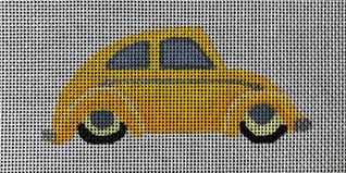 click here to view larger image of Yellow Bug (hand painted canvases)