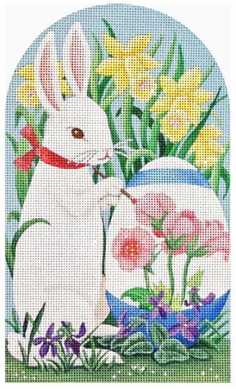 click here to view larger image of Painting Egg Bunny (hand painted canvases)