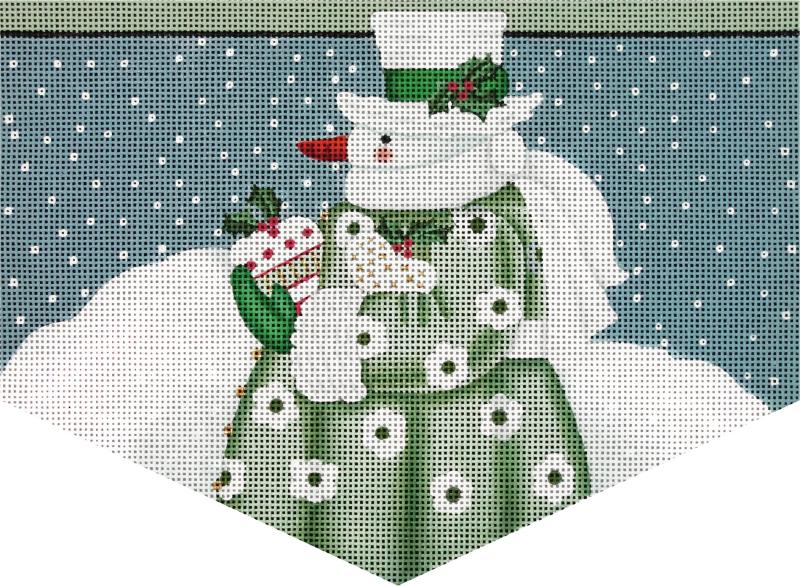 click here to view larger image of Winter Snowman Cuff (hand painted canvases)