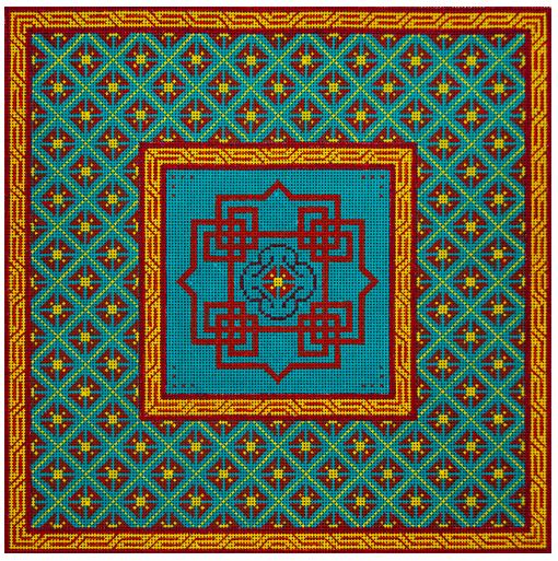 click here to view larger image of Tibetan Joy (hand painted canvases)