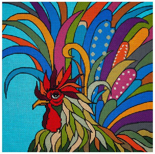 click here to view larger image of Large Cock of the Walk (hand painted canvases)