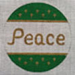 click here to view larger image of Peace Ornament (hand painted canvases)