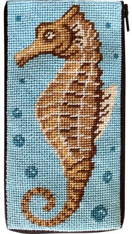 click here to view larger image of Seahorse - Stitch and Zip   (needlepoint kits)