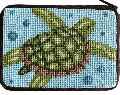 click here to view larger image of Sea Turtle - Stitch and Zip   (needlepoint kits)