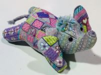 click here to view larger image of Emma Elephant  (hand painted canvases)
