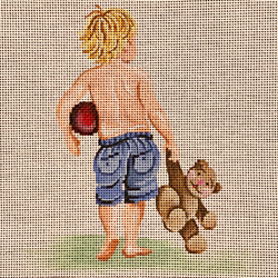 click here to view larger image of Little Boy Walking Away (hand painted canvases)