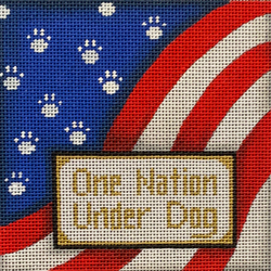 click here to view larger image of One Nation Under Dog (hand painted canvases)