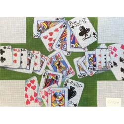 click here to view larger image of Playing Cards Brick Cover (hand painted canvases)
