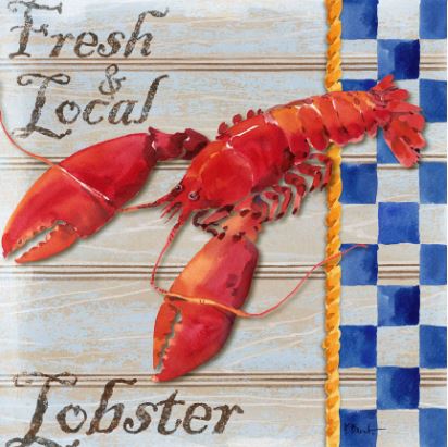 click here to view larger image of Chesapeake Lobster (hand painted canvases)