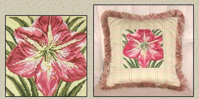 click here to view larger image of Pink Amaryllis - 18M (hand painted canvases)