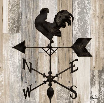 click here to view larger image of Wrought Iron Vane II (hand painted canvases)