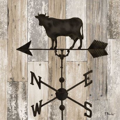 click here to view larger image of Wrought Iron Vane IV (hand painted canvases)