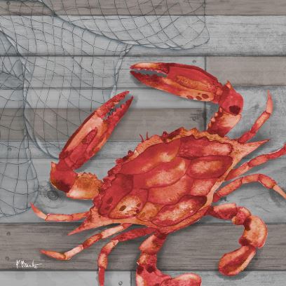 click here to view larger image of Hilton Crab - Red (hand painted canvases)