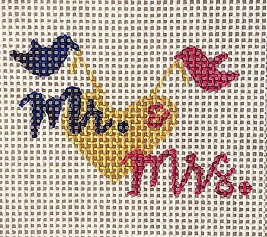 click here to view larger image of Mr and Mrs (hand painted canvases)