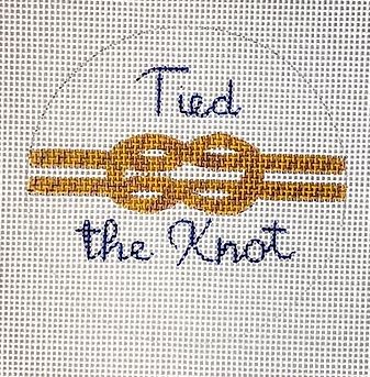 click here to view larger image of Tied the Knot (hand painted canvases)