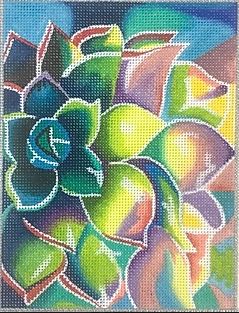 click here to view larger image of Succulent  (hand painted canvases)