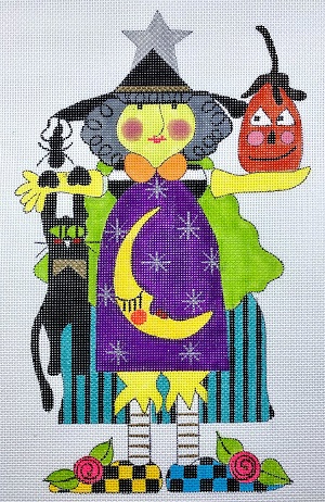 click here to view larger image of Luna Witch (hand painted canvases)
