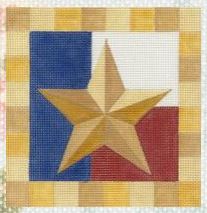 click here to view larger image of Texas Star (hand painted canvases)