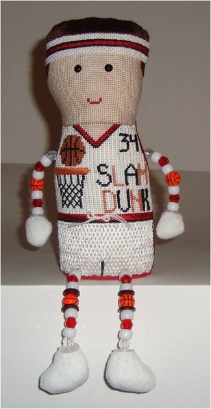 click here to view larger image of Sam Basketball (hand painted canvases)