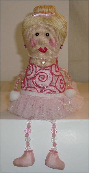 click here to view larger image of Betty Ballerina (hand painted canvases)