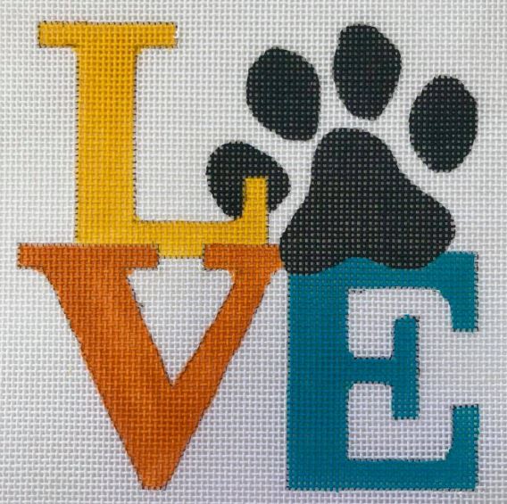 click here to view larger image of We Love Pets (hand painted canvases)