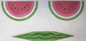 click here to view larger image of Purse - Large Watermelon Wedge (hand painted canvases)