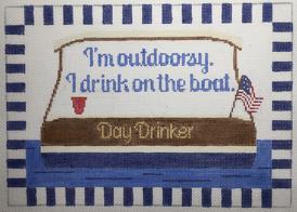 click here to view larger image of I'm Outdoorsy - Boat (hand painted canvases)