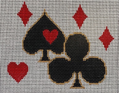 click here to view larger image of Deck of Cards (hand painted canvases)
