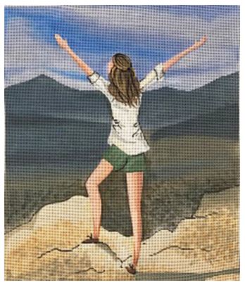 click here to view larger image of Screaming from the Mountain Top (hand painted canvases)